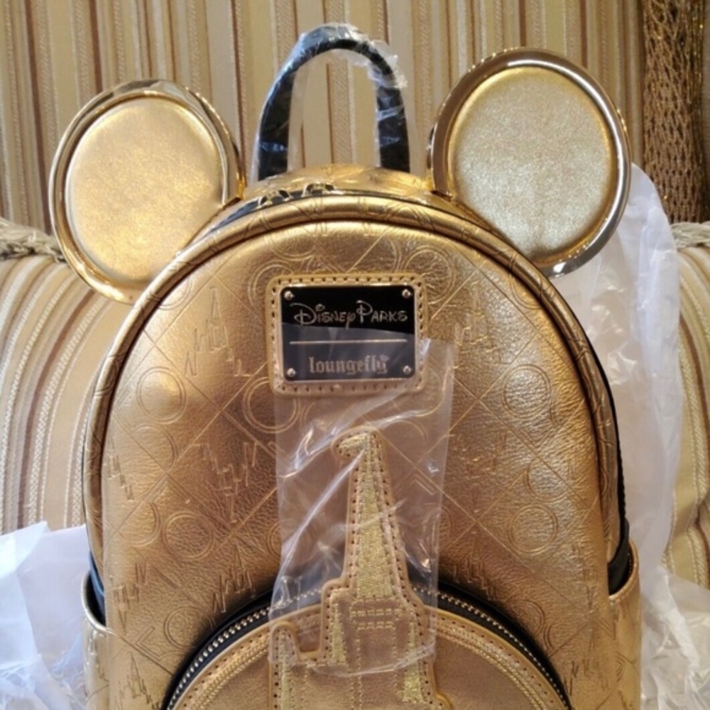 LOUNGEFLY 50th ANNAVERSARY LEATHER RETIRED BACKPACK 2021 - Picture 2 of 6